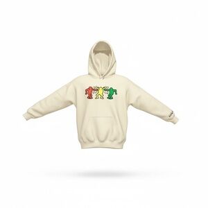 Keith Haring Hooded Sweatshirt Size Small